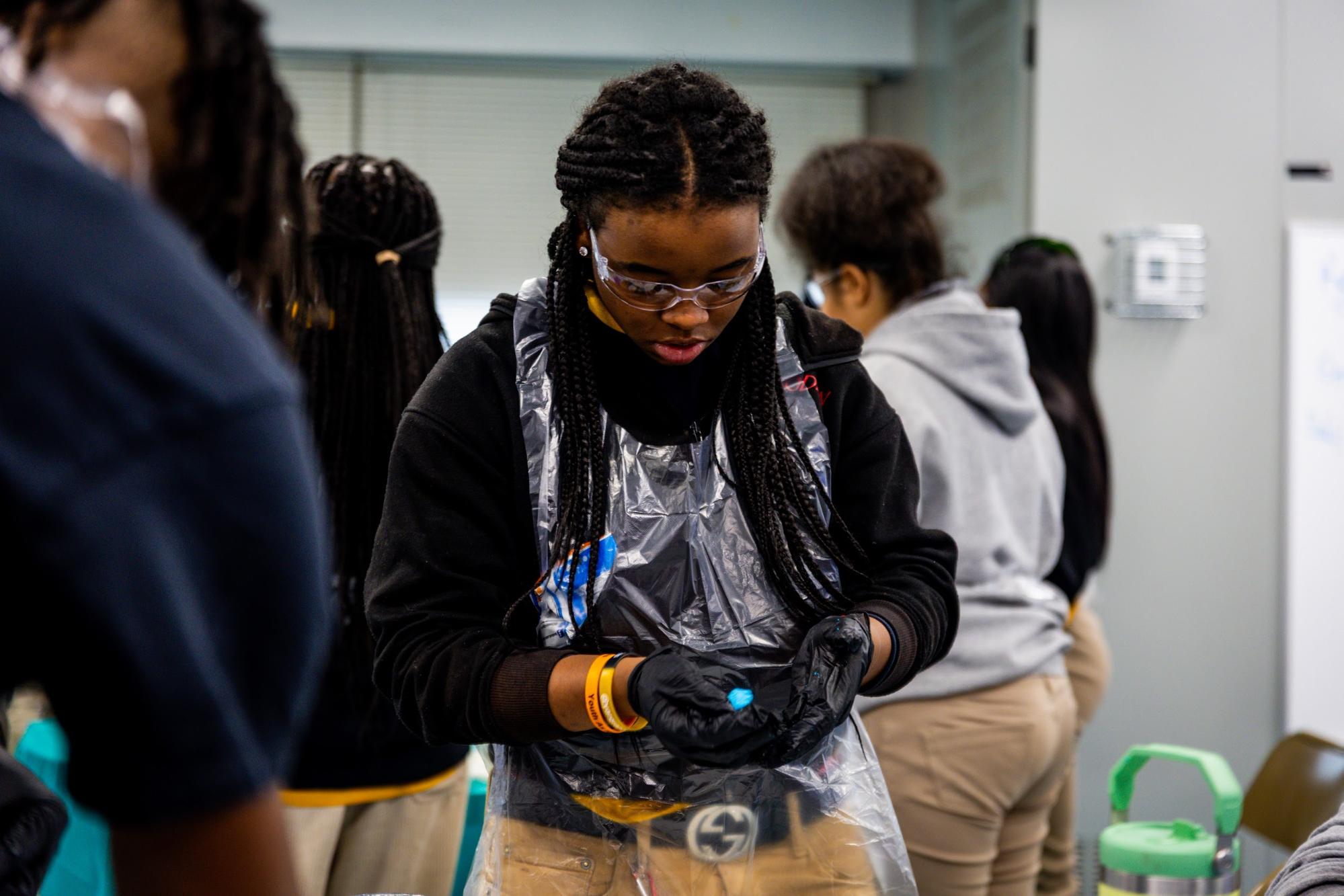 Cool Nerds students in a hands-on STEM session